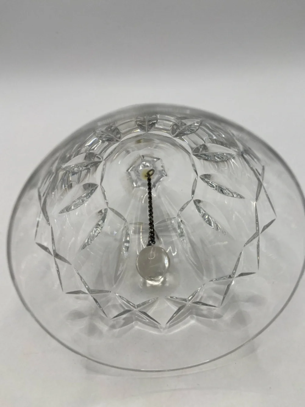 Vintage Atlantis Clear Full Lead Crystal Dinner Bell - Picture 6 of 6
